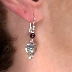 Silver Heart Earrings